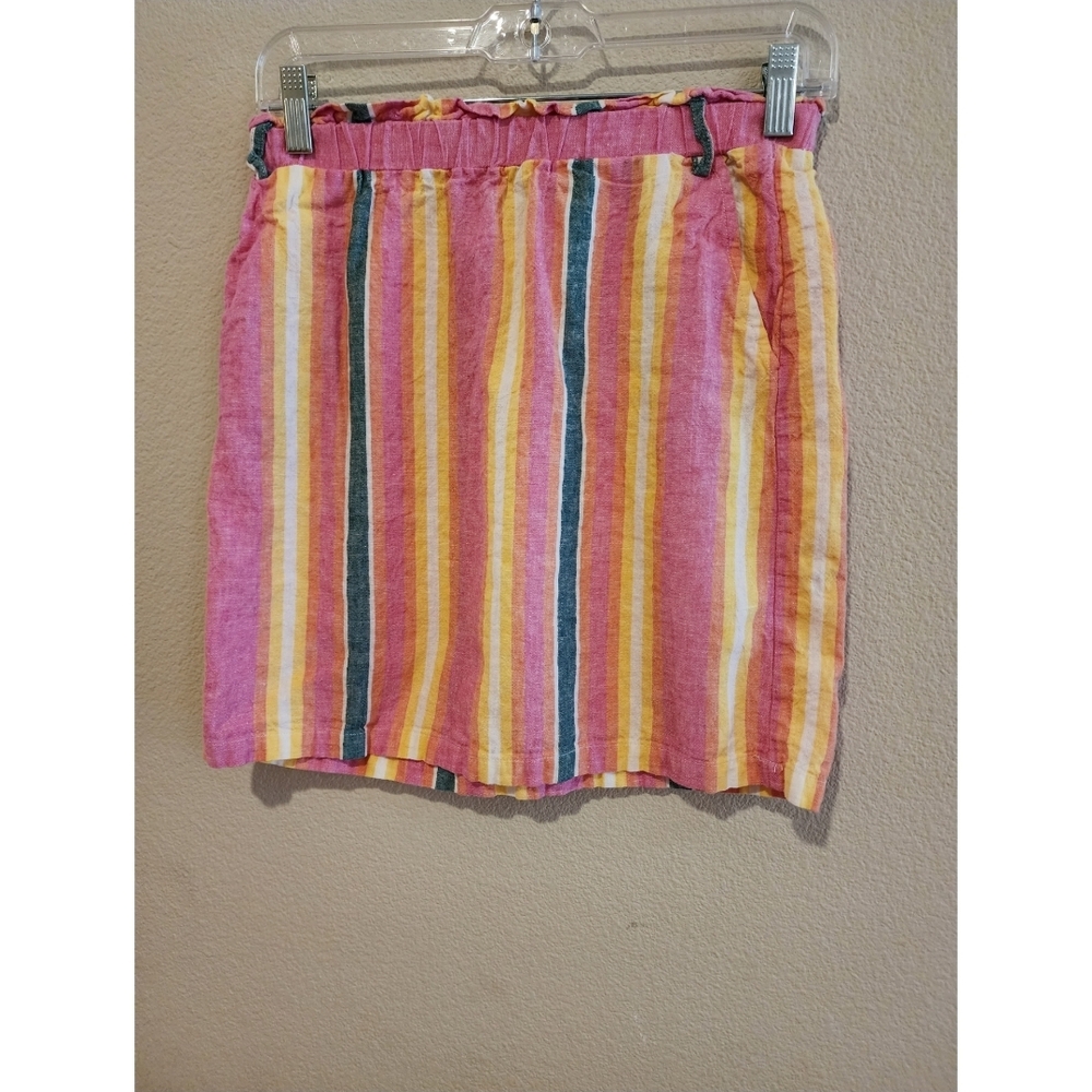 BB Dakota Multicolor Striped Mini Skirt